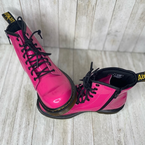 Dr. Martens Other - ‼️SOLD‼️Girls Dr. Martens Delaney hot pink boots girls size 2